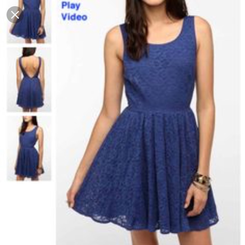 💙 Urban Outfitters | 0 | Blue Dress Lace Backless Party